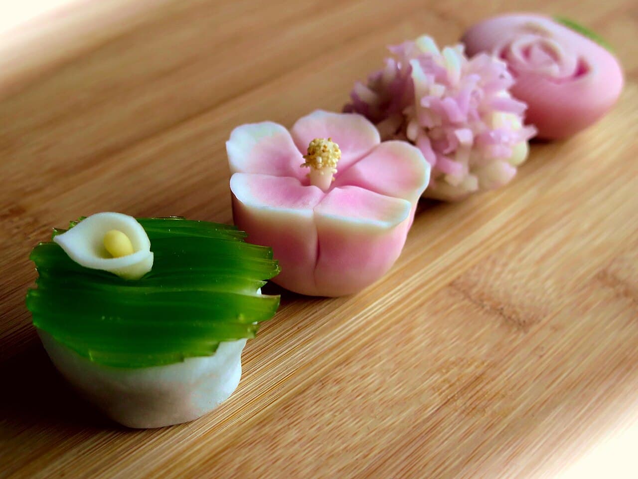 Traditional Japanese wagashi sweets