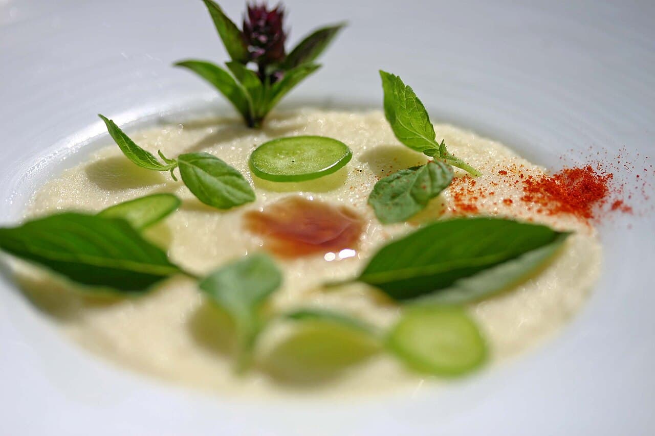 A plant-based dish dressed with ponzu -- most bottled ponzu itself contains bonito (fish) extract